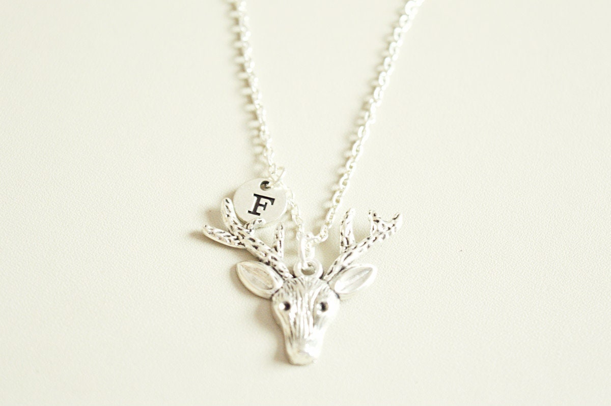 Deer Necklace, Antelope Necklace, Deer Jewelry, Antelope gift, Animal jewelry, Hunter Gift, Gift for Women, Animal Lover, Animal Charm