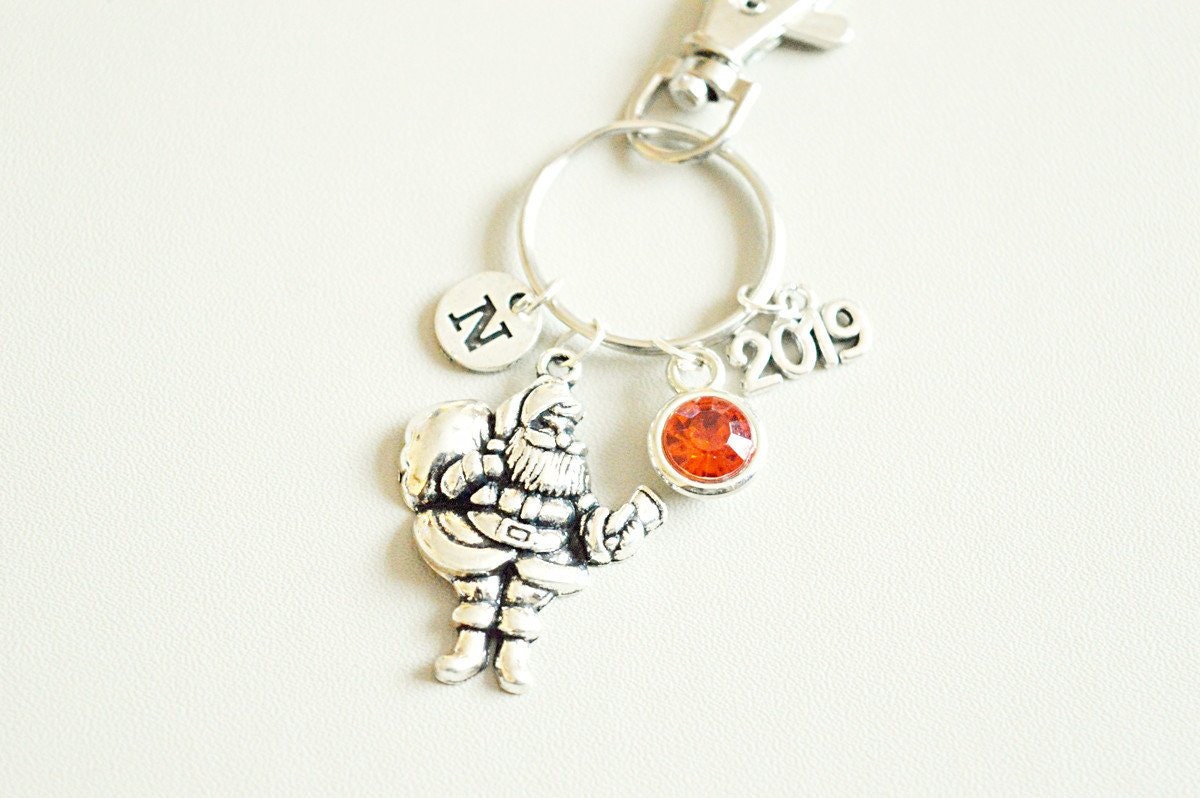 Santa Keychain, Merry Christmas, Christmas Gift, Merry Christmas Keyring, Secret Santa, Christmas Gift for her, Unique, Xmas, Santa Gift