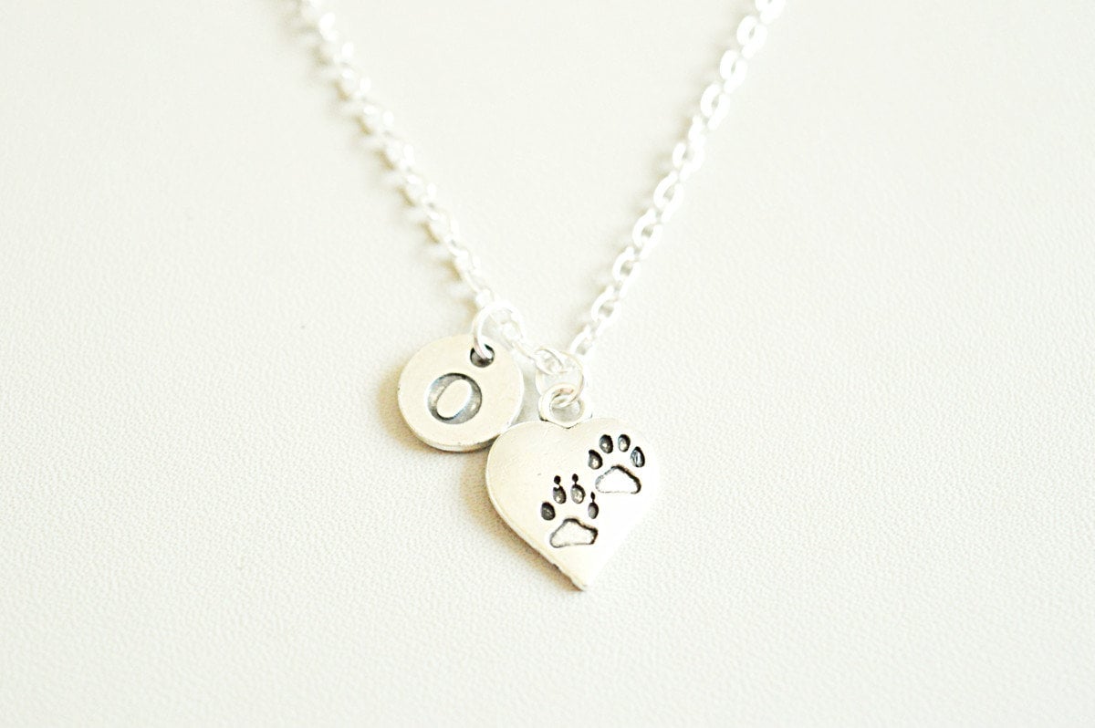 Paw Print Necklace, Dog Paw gift, Paw print Jewelry, Personalized Dog gifts, Paw bracelet for her, Dog loss gift, Paw charm, Dog, Cat,Animal