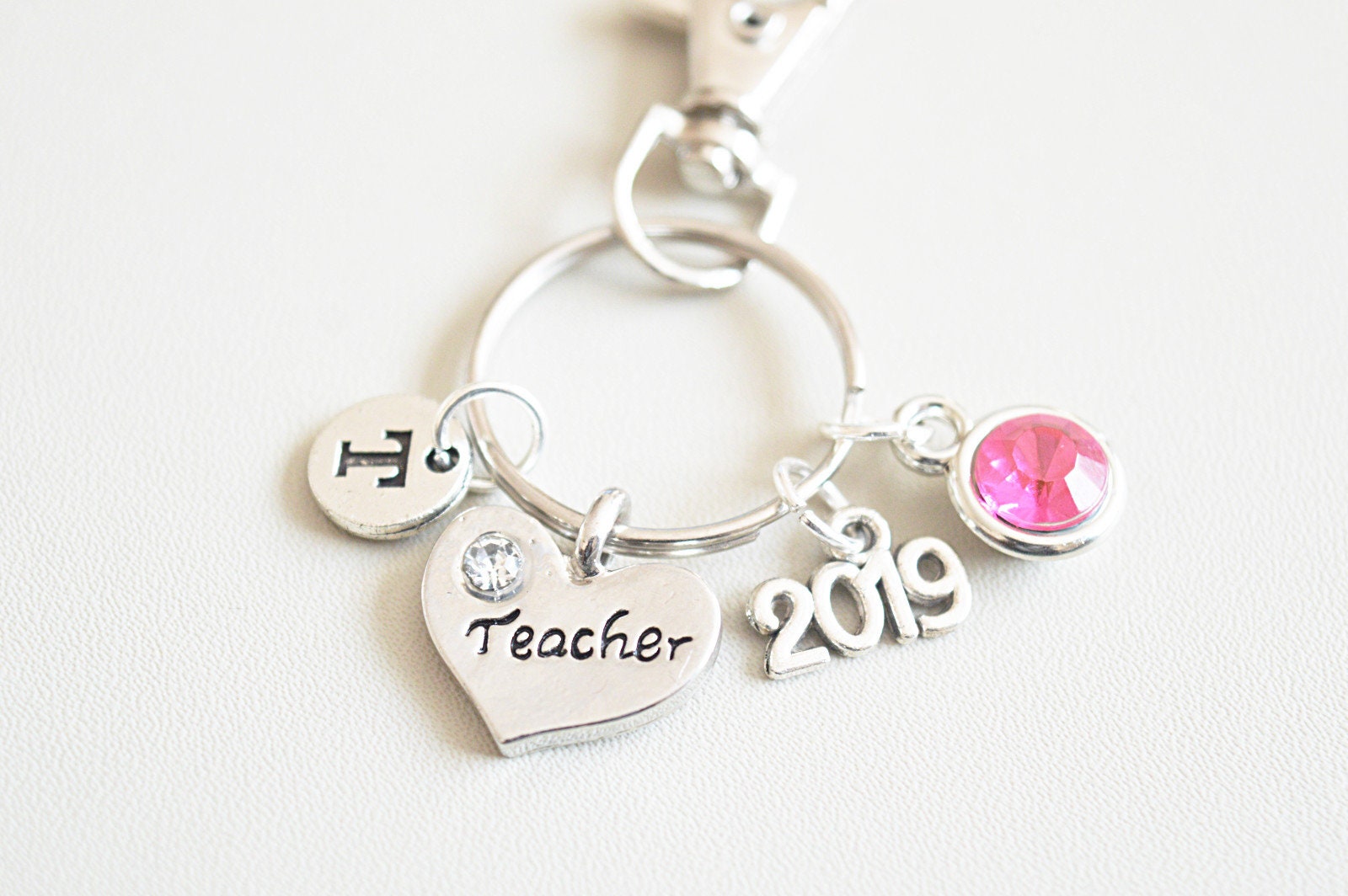 Teacher Gifts, Teacher Keychain, Teacher Keyring, Teacher Charm Gift, Teaching, Gift for Teacher, Teacher Appreciation, Teacher Retirement