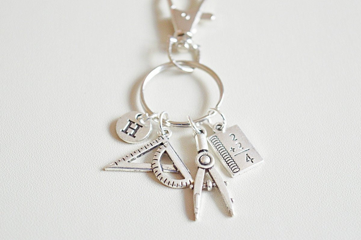 Mathematics Gift, Maths Teacher gift, Mathematics student gift, Maths gift for her, Engineer Keyring, Engineering  student, Maths graduation