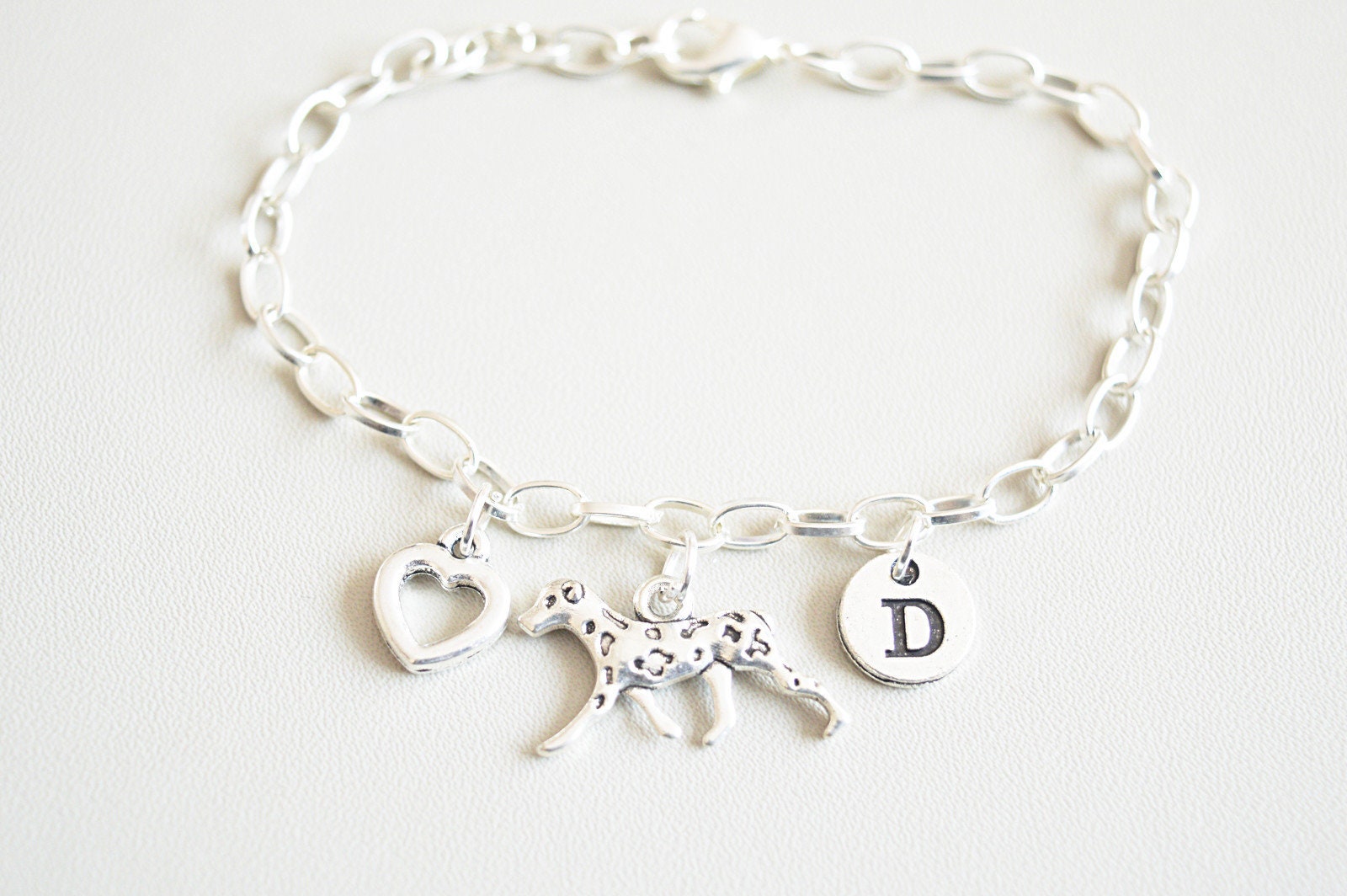 Dalmatian Bracelet, Dalmatian Gift, Dog Bracelet, Dalmatian Jewelry, Sausage Dog Bracelet, Dalmatian Owner, Vet, Animal Lover, Pet Loss