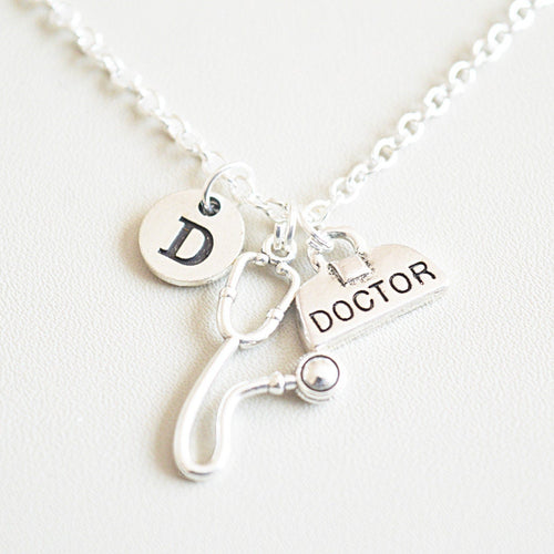Stethoscope Necklace, Doctor Necklace, Doctor, Doctor Gift, Stethescope Necklace, Doctor Jewelry, Medical NEcklace, Student, Medical Gift,