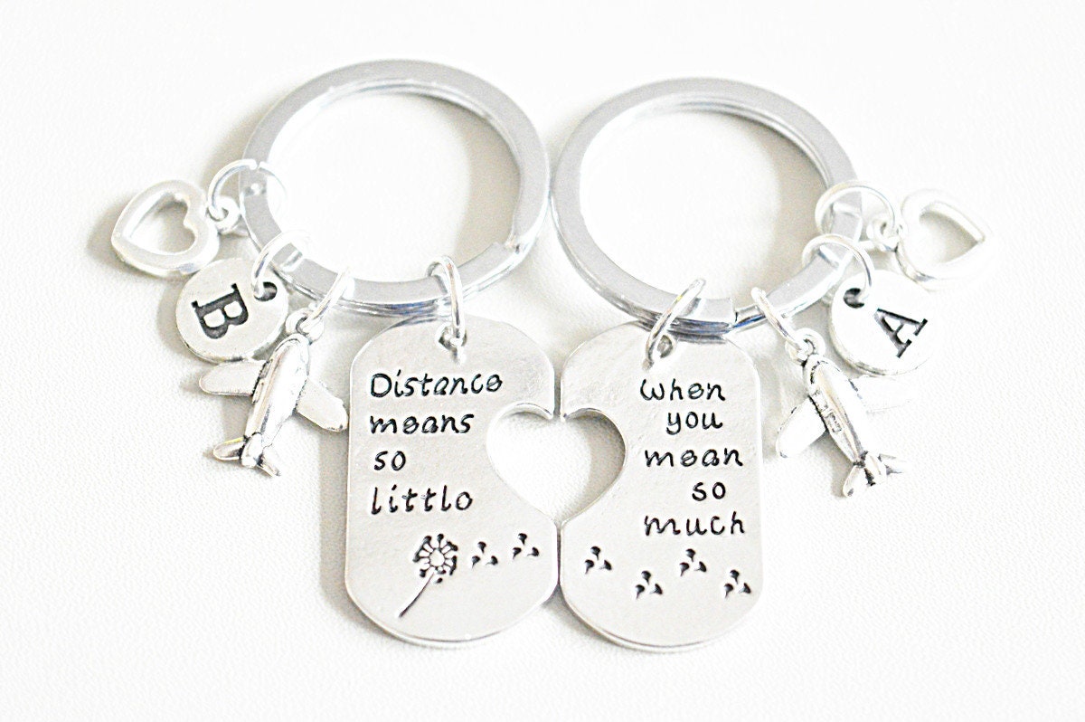 Long distance relationship gifts, Long distance friendship, Boyfriend Gift, Friendship Keyring, Friendship Gift, Girlfriend Gift, Couple