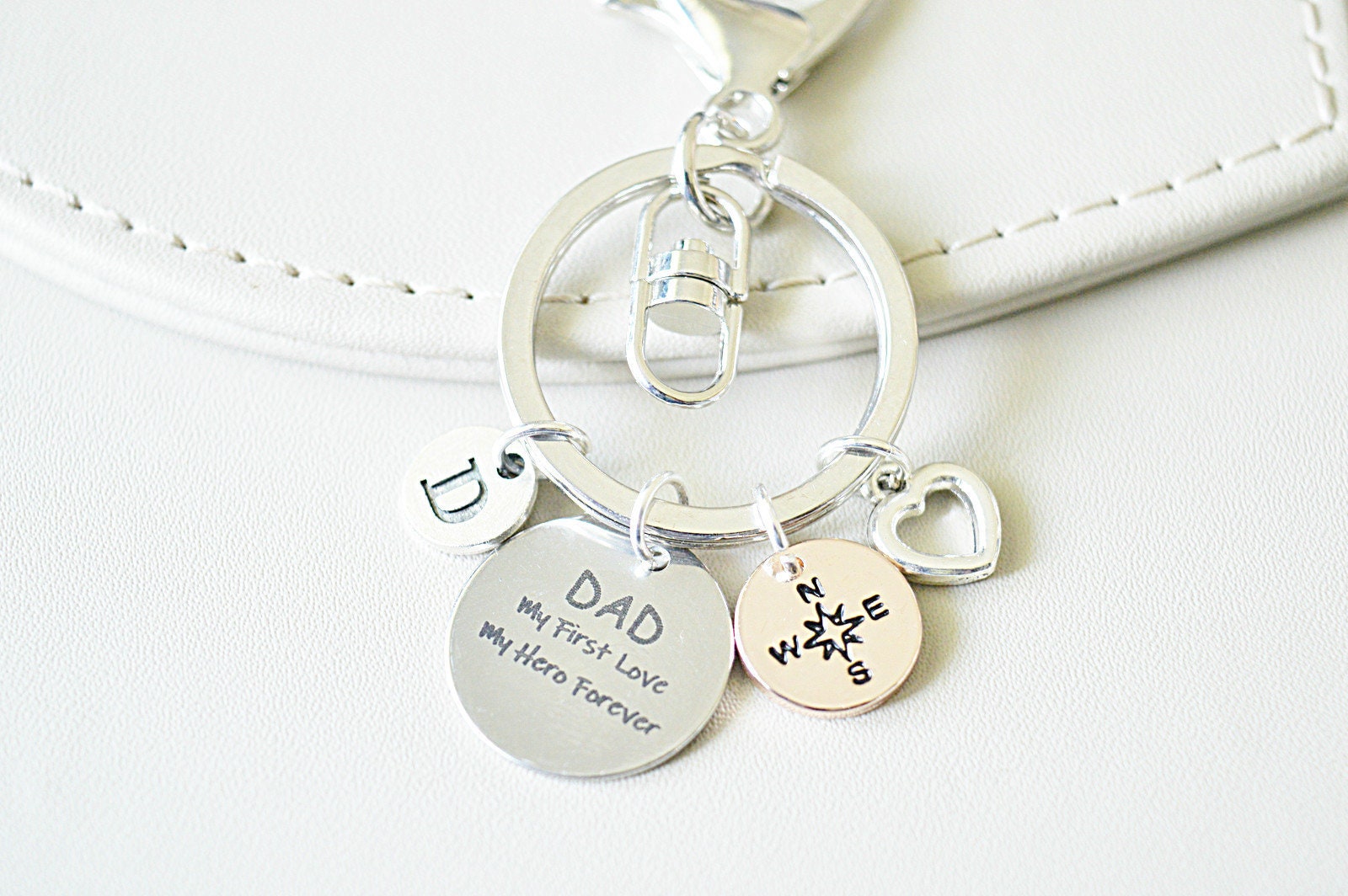 Dad Birthday Gift, Gift From Daughter, Dad Gift Wedding, Dad Keyring, Dad Keychain, Dad Hero Dad Memorial, Dad Personalised, Unique Gifts