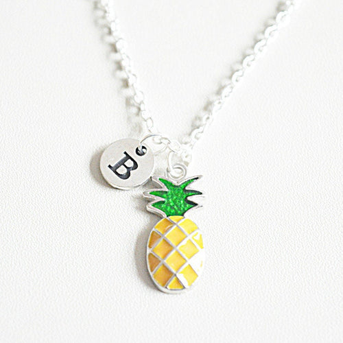 Pineapple Necklace, Pineapple Necklace Charm, Pineapple Jewelry, Pineapple Jewellery, Pineapple Themed, Pineapple Theme,Fruit,Food,Birthday