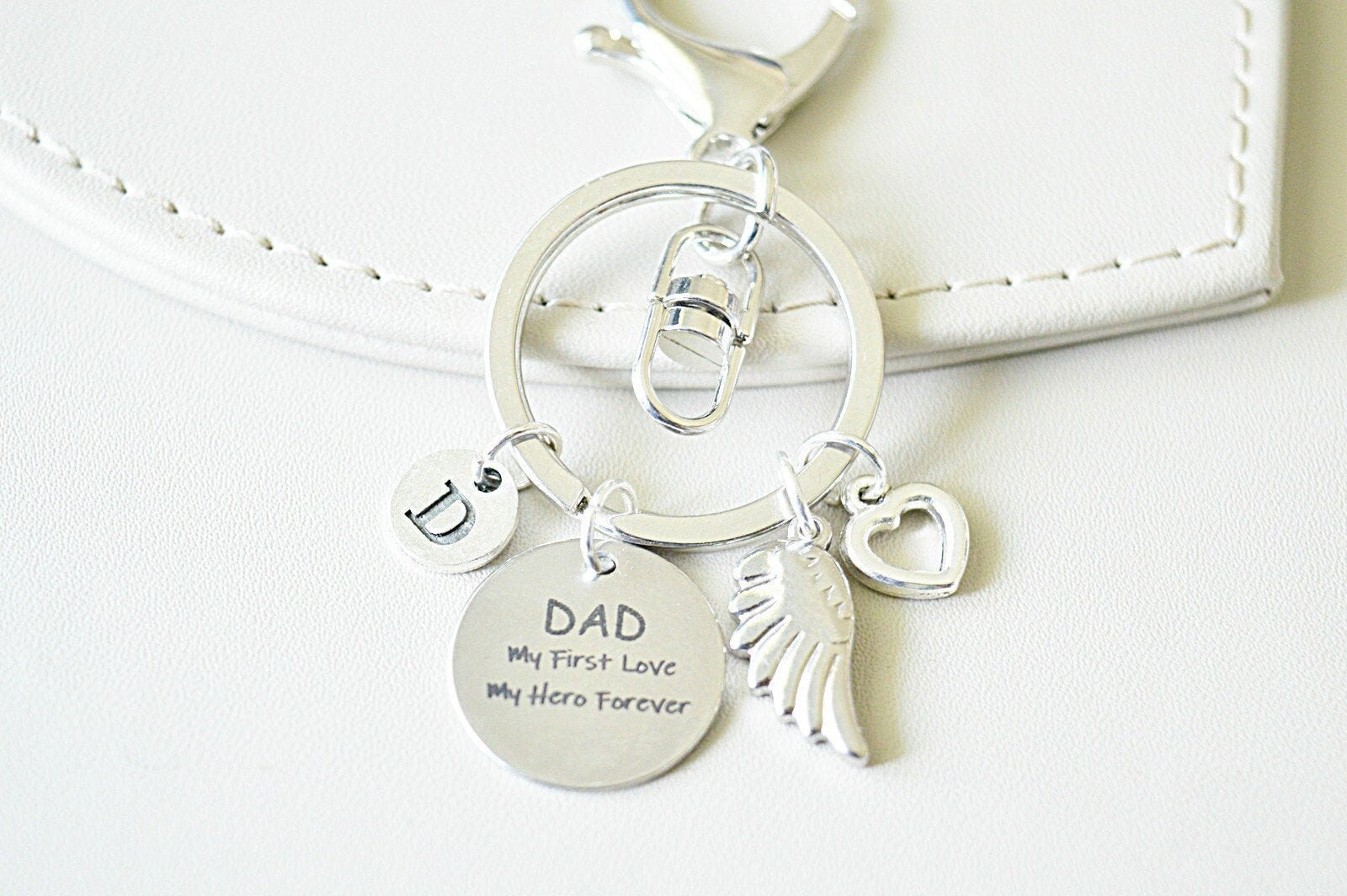 Remembrance Gift Dad, Dad Remembrance Keychain, Dad Sympathy Gift, Loss of Dad, Sympathy gift dad, Dad Wedding, Father Gift, Dad Birthday