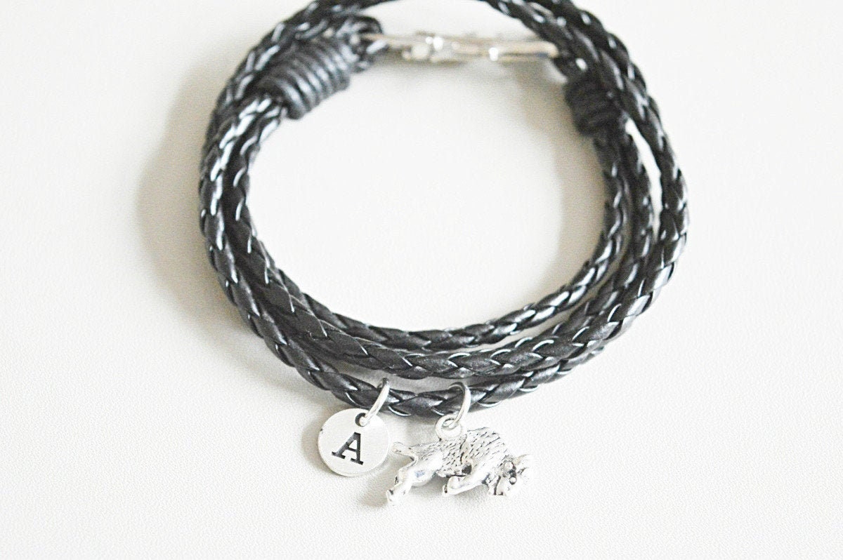 Bull Bracelet, Bull Charm, Bull Gift, Bull Gift Mens, Bison Bracelet, Bison Charm, Bison Gifts, Bull Gifts for him, Mens Gift, Animal, Him