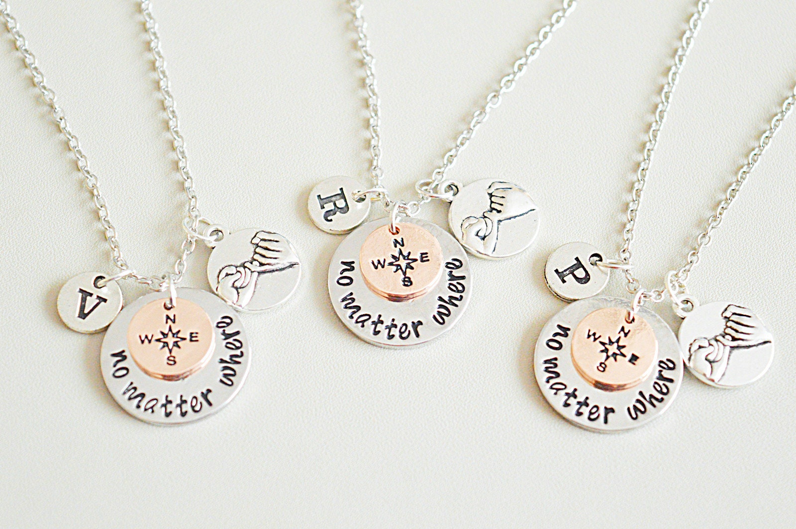 Best Friends, Three Best friends, 3 Piece Best friend Necklace, Set of 3 Necklaces, 3 BFF Necklace,Bff, Best friend gifts,Personalised Gifts