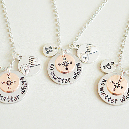 3 Best Friends, Three Best friends, 3 Piece Best friend Necklace, Set of 3 Necklaces, 3 BFF Necklace,Bff, Best friend gifts,Personalised