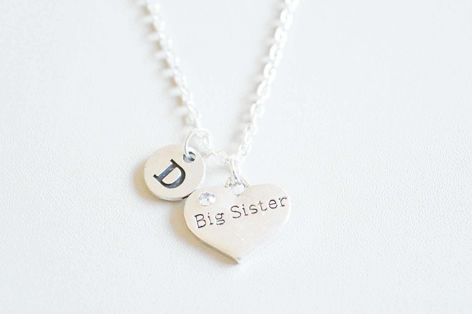 Big Sis Necklace, Big Sister Gift, Sister Christmas Gift, Big Sister Necklace, Big Sister Charm, Big Sis, Personalized Sister Gift,Birthday