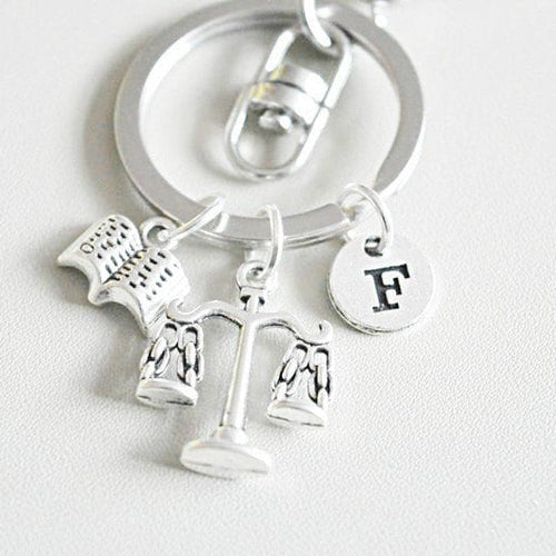 Lawyer Gift, Law Gifts, Gift Lawyer, Lawyer Keyring, Lawyer Keychain, Law Student Gift, Law Keychain, Scales of Justice, Attorney, Solicitor