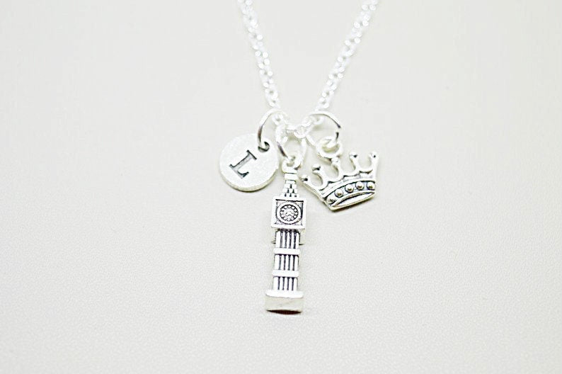 London Necklace, London Jewellery, London Gifts,  Big Ben Necklace, Big Ben Gift, England Trip, Travel, England, Great Britain, GB, UK