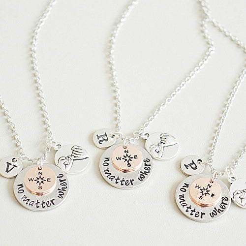 5 Best Friends, Five Best friends, 5 Piece Best friend Necklace, Set of 5 Necklaces, BFF Necklaces,Bff, Best friend gifts,Personalized Gifts
