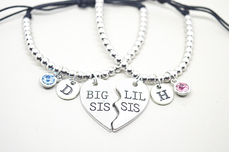Sister Bracelet, Sister Bracelet for 2, Big sister, little sister, Sister Birthday, Sister Christmas, Bracelet for sisters, Sisters, Sister