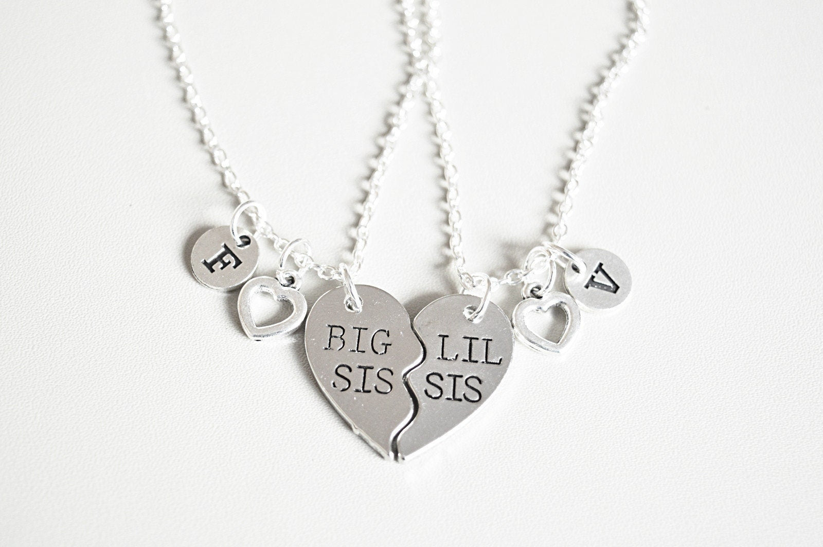 Sister necklaces, Big Little Sister necklace for 2, Big sister little sister, Sister, Sisters, Big sister little sister, Big Sis Lil Sis