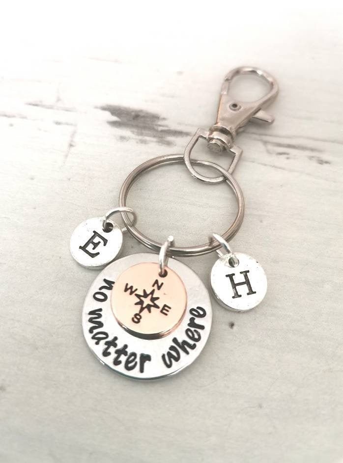 Long distance relationship, friendship gift, long distance relationship keychain, boyfriend gift, girlfriend gift, long distance friendship