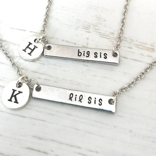 Sister Gifts, Gift for Sister, Sister necklaces, Big sister, Little Sister, Big Sis, Lil Sis, Big Sis Lil Sis, Sister Necklaces,Gift Sisters