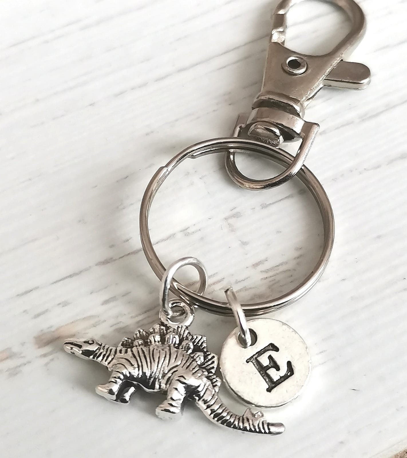 Dinosaur Keychain, Stegosaurus Keychain, Stegosaurus Gifts, Dinosaur Charm, Dino Necklace, Dinosaur Gift, Stegosaurus Gifts, Dino Gift, Kids