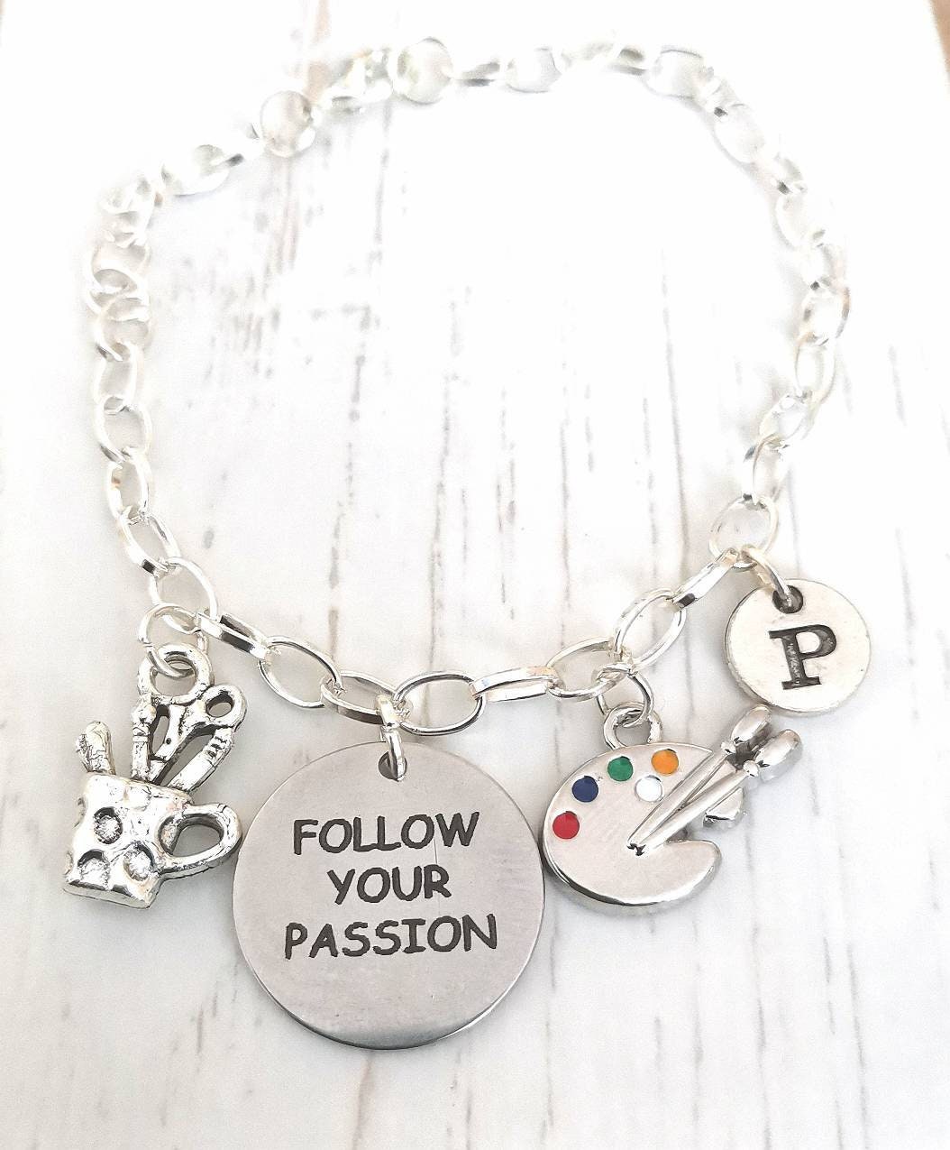Artist gift, Artist bracelet, Gifts for artists, Artist Birthday gift, Personalized Artist, Palette , Painter Gift, Painter Jewelry,Painting