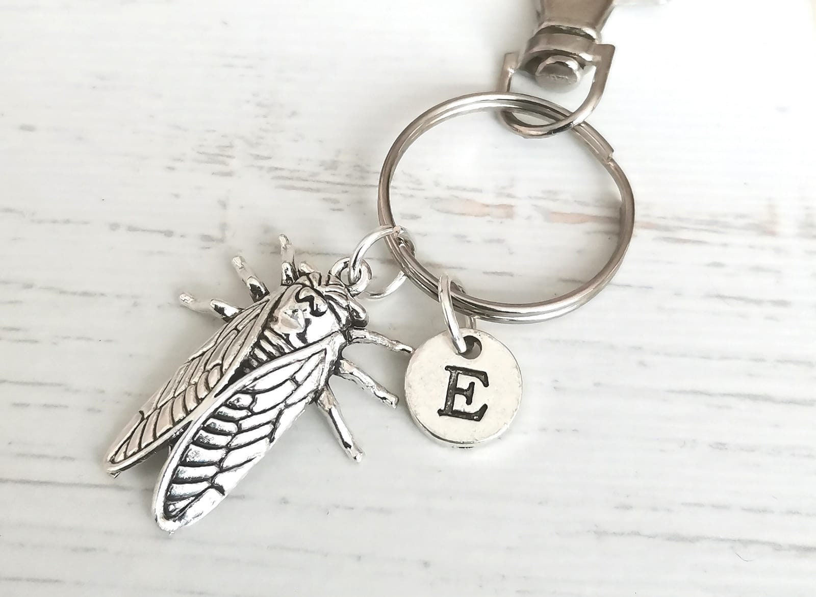 Fly Keychain, Fly Keyring, Fly Gift, Firefly Key Ring, Firefly Gift, Insect Necklace, Firefly Jewelry, Moth, Butterfly, Insect, Moth Gifts