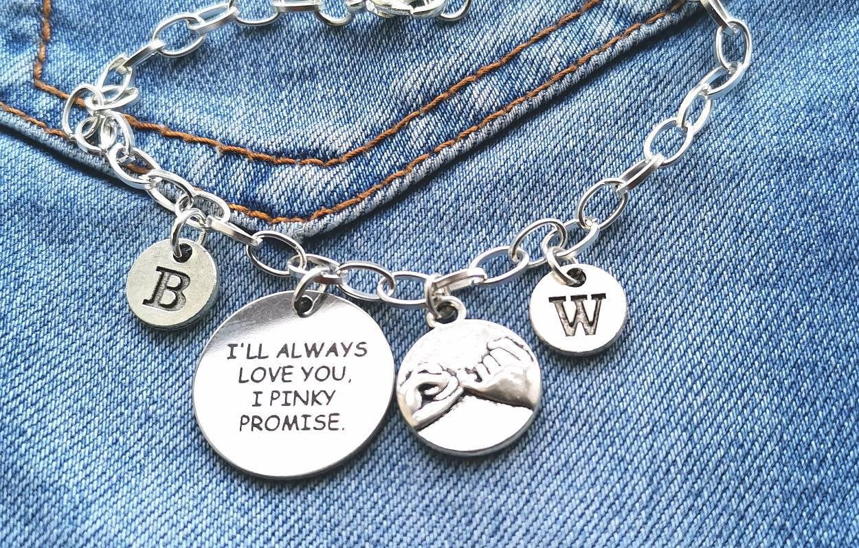 Pinky promise, Pinky promise bracelet, Pinky promise gift, Boyfriend gift, Best friend gift, Girlfriend gift, Pinky promise bracelet, Couple