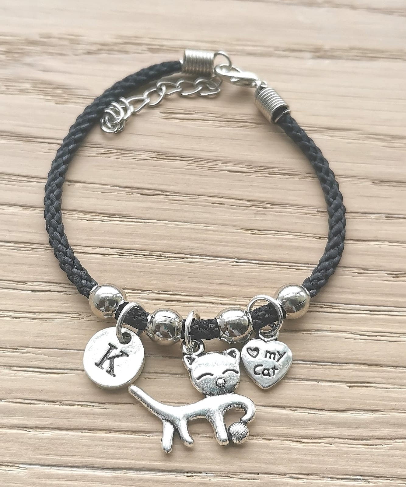 Cat Bracelet, I love my cat Bracelet, Cat Lover Bracelet, Personalized Cat Charm Gifts, Cat Gift, Cat Loss Gift, Cat Crazy, Cat person