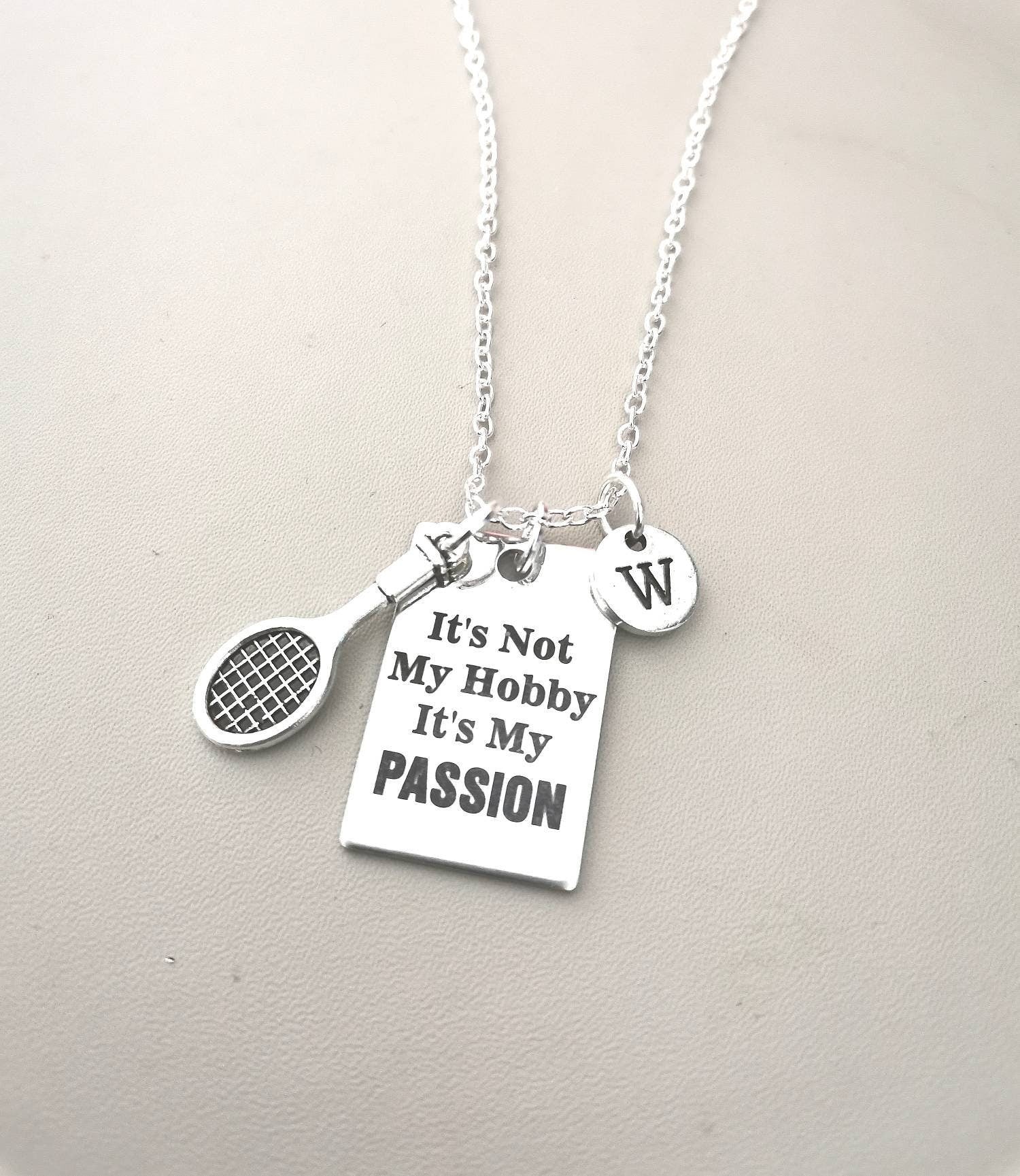 Tennis Necklace, Tennis Racket Necklace, Tennis Gifts, Tennis Jewelry, Tennis Charm Gift, Tennis Player, Tennis Coach, Team, Tennis Racket