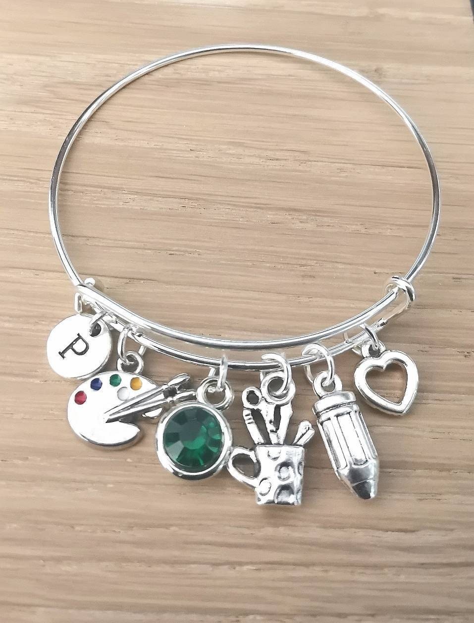 Artist bracelet, Gifts for artists, Artist Birthday gift, Artist gift, Personalized Artist, Palette , Painter Gift, Painter Jewelry, Paint