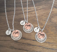 Best friend necklaces 2025 for 8