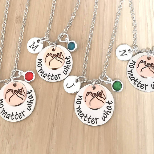 4 Best friend Necklaces, Set of 2 3 4 5 6 7 8, Bff necklace Set, Matching, Friendship, friends, Best friend Necklaces, BFF,  No matter what