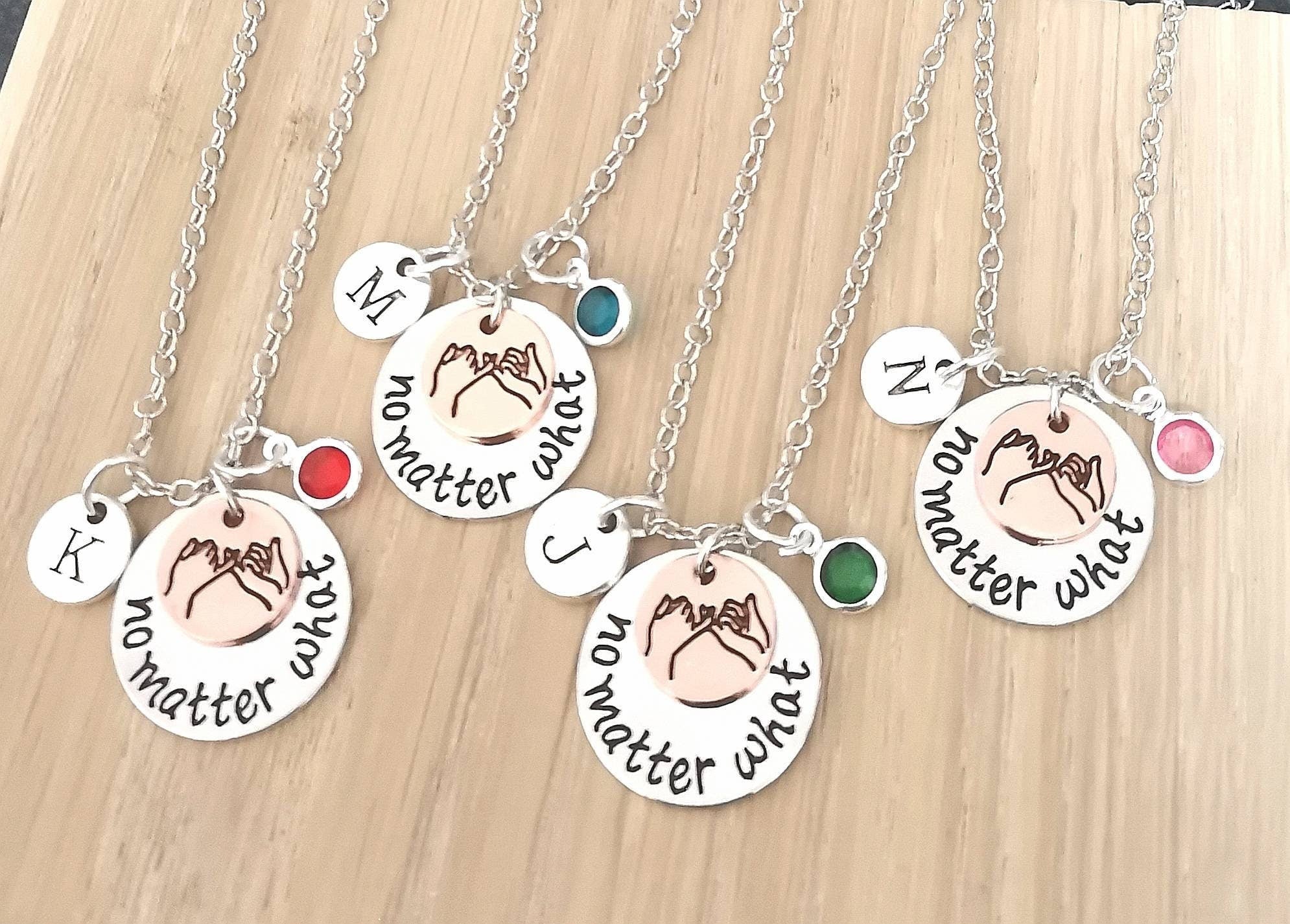 5 Best friend Necklaces, Set of 2 3 4 5 6 7 8, Bff necklace Set, Matching, Friendship, friends, Best friend Necklaces, BFF,  No matter what