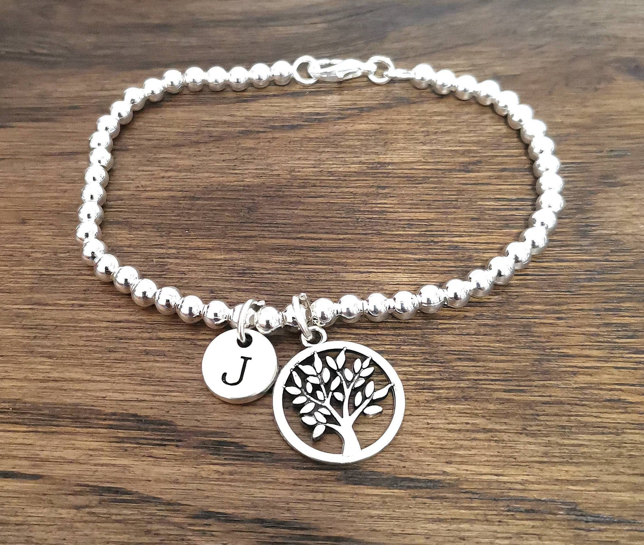 Tree of Life Bracelet, Tree of Life Jewelry, Tree Gifts, Personalised Jewelry, Jewery for Her, Family Tree, Initial Bracelet, Wedding,Custom