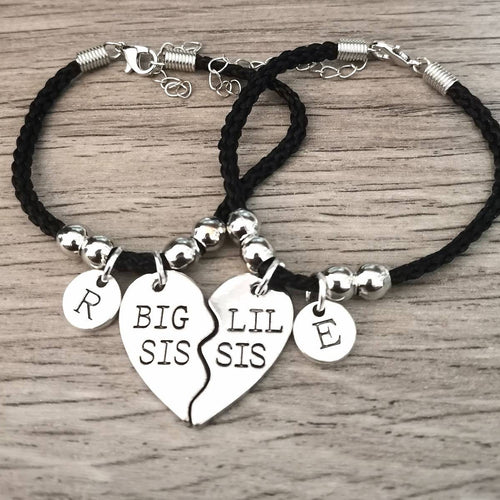 Sister bracelet, Sisters bracelet, Big sister little sister, Big sis Lil sis, Gift for Sister, Big Sis Lil Sis Jewelry, Sister Birthday gift