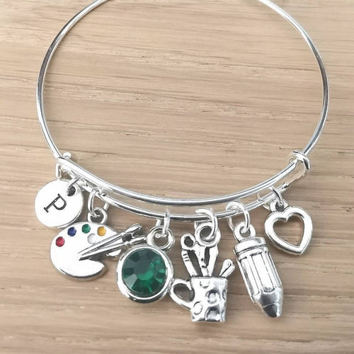 Artist gift,  Artist bracelet, Gifts for artists, Artist Birthday gift, Personalized Artist, Palette , Painter Gift, Painter Jewelry, Paint