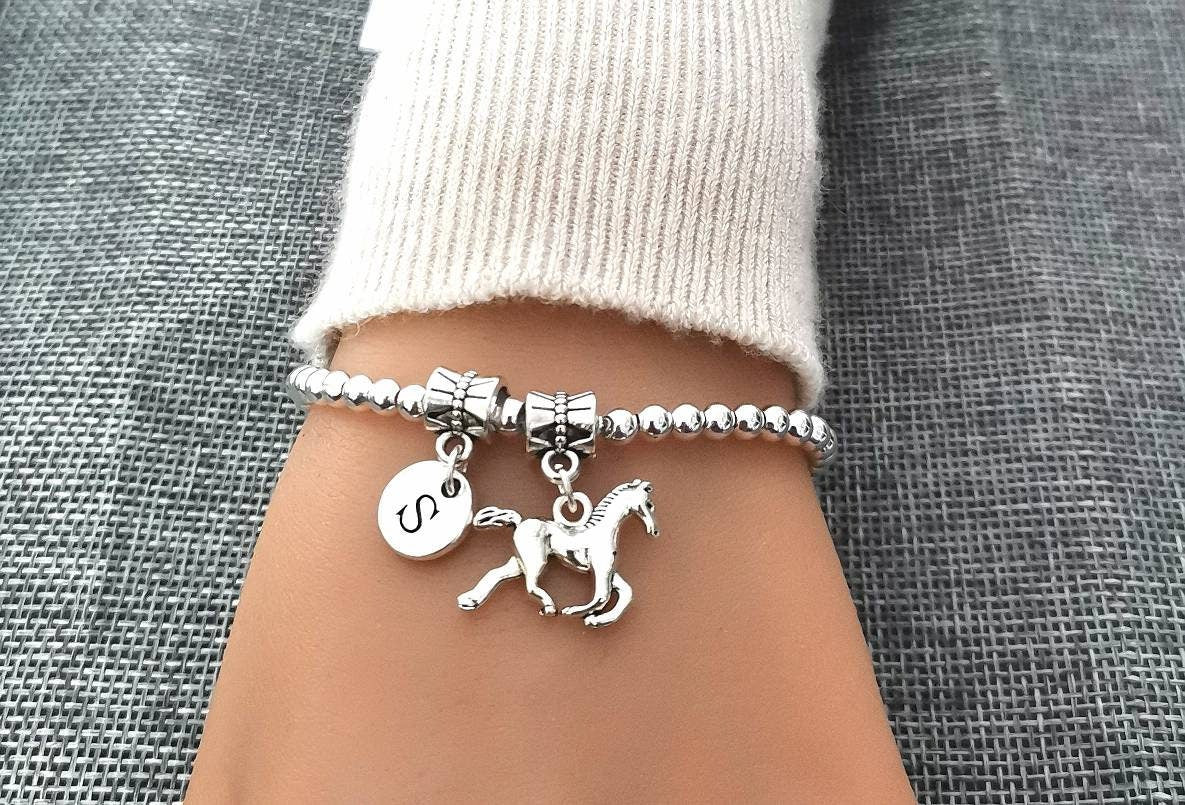 Horse bracelet, Horse  lover gifts, Horse bracelet women, Horse charms, Horse bracelet for her, Horse  gift, Horse