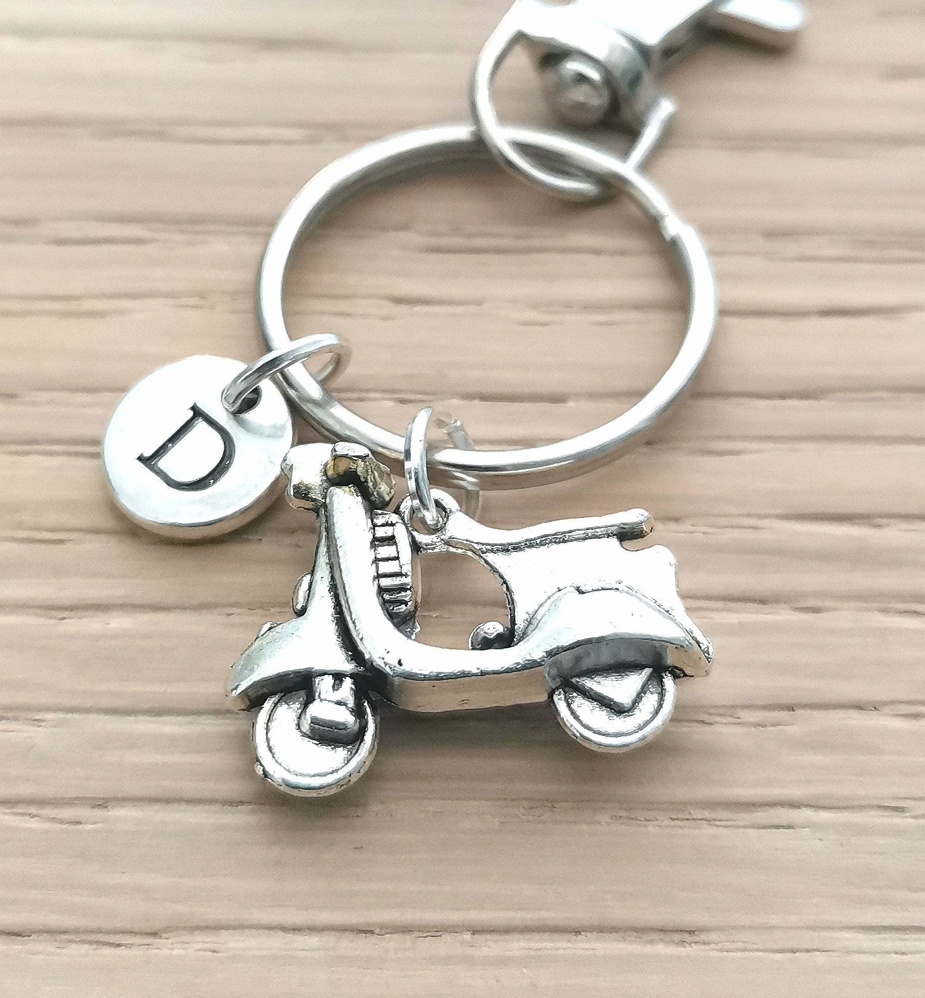 Scooter Keychain, Scooter Keyring, Moped Keychain, Moped Gift, Moped Keyring, Moped Driver, Scooter Owner, Italy, France, Motorbike, Cool