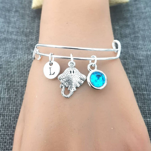 Sting ray Bracelet, Sting ray Jewelry, Sting ray Jewelry, Stingray Bracelet, Sea life, Birthday gift, Gift for her, Beach, Sea life, Ocean
