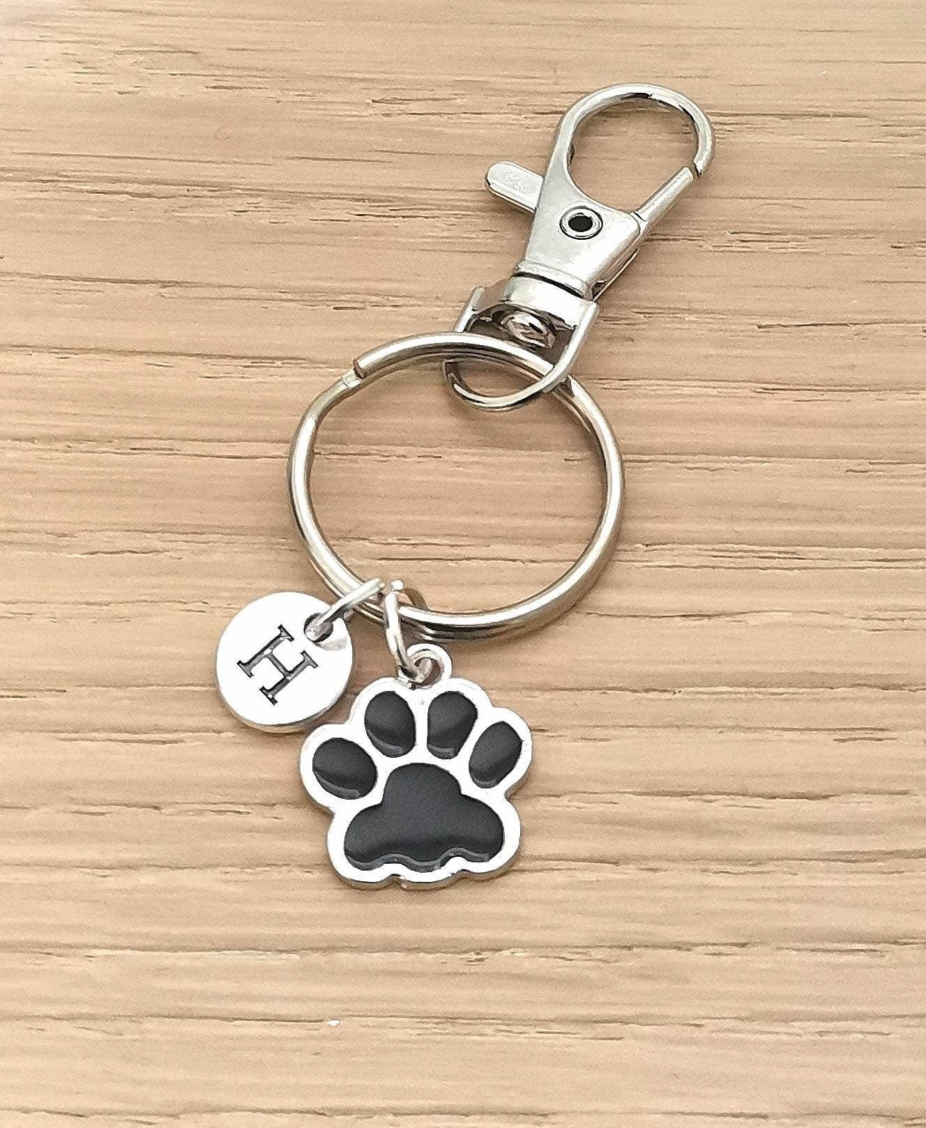 Pet Memorial Keychain, Dog Keychain, Dog Memorial gift, Paw Print Keyring , In Memory of dog , Dog Gift , Pet Loss gift, loss dog gift