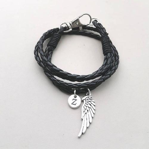 Wing Gift for Him, Wing Bracelet, Memorial Gift, Pet loss, Angle Wing, Sympathy Gift, Gifts for Men,  Boyfriend, Brother, Husband,Mens, Boys