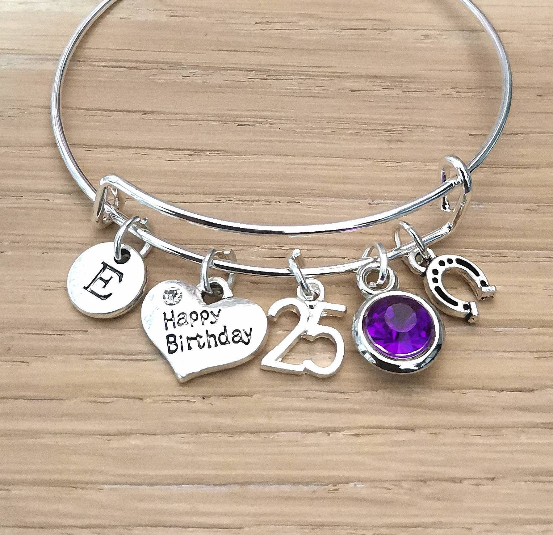 25th birthday gift, 25th birthday gift for Women, Women birthday gifts, 25th birthday jewelry, 25th birthday bracelet, Sister, Best Friend