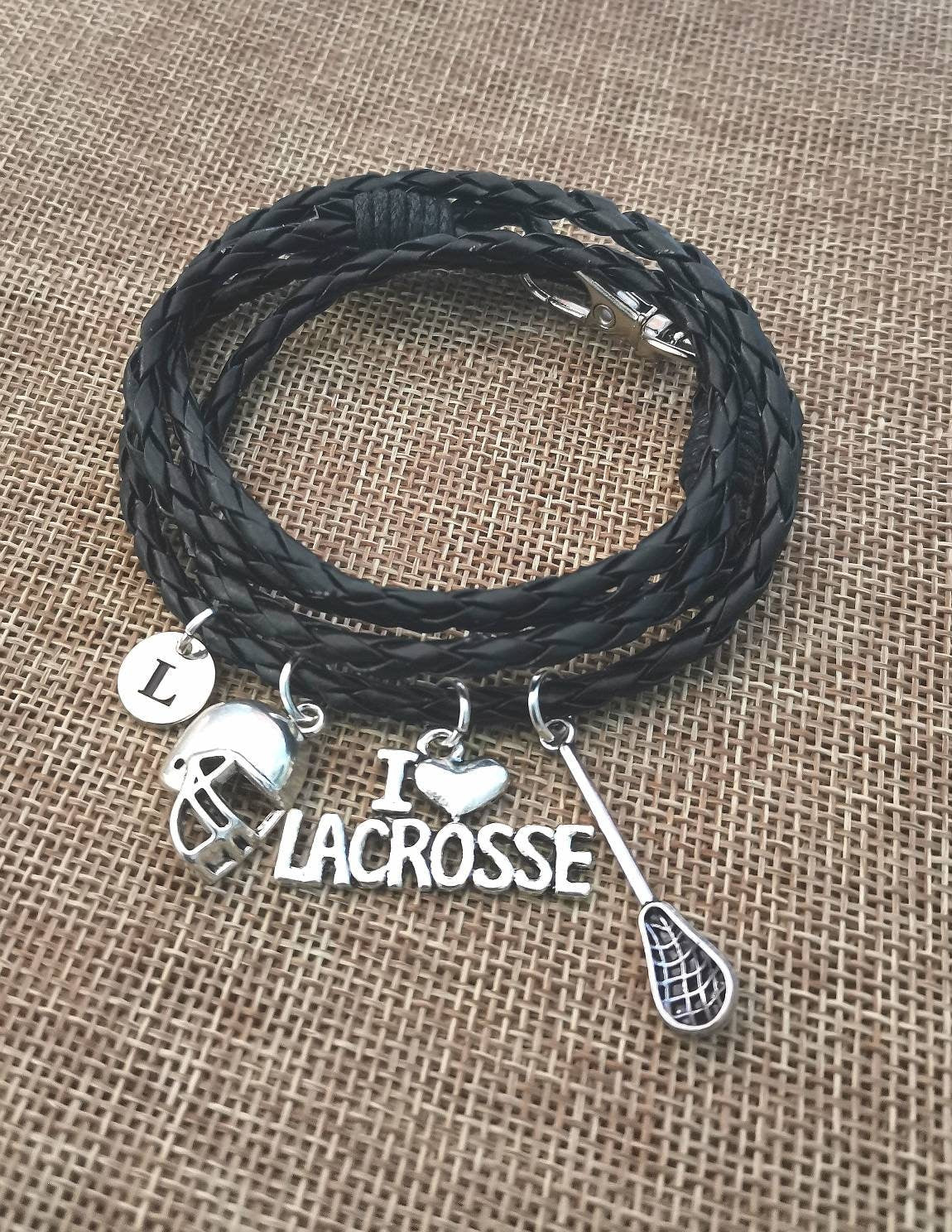 Lacrosse bracelet, Lacrosse Gift, Lacrosse Birthday gift, Personalized Lacrosse Gift, Lacrosse Present, Coach, Player, Fan, Sports, Team