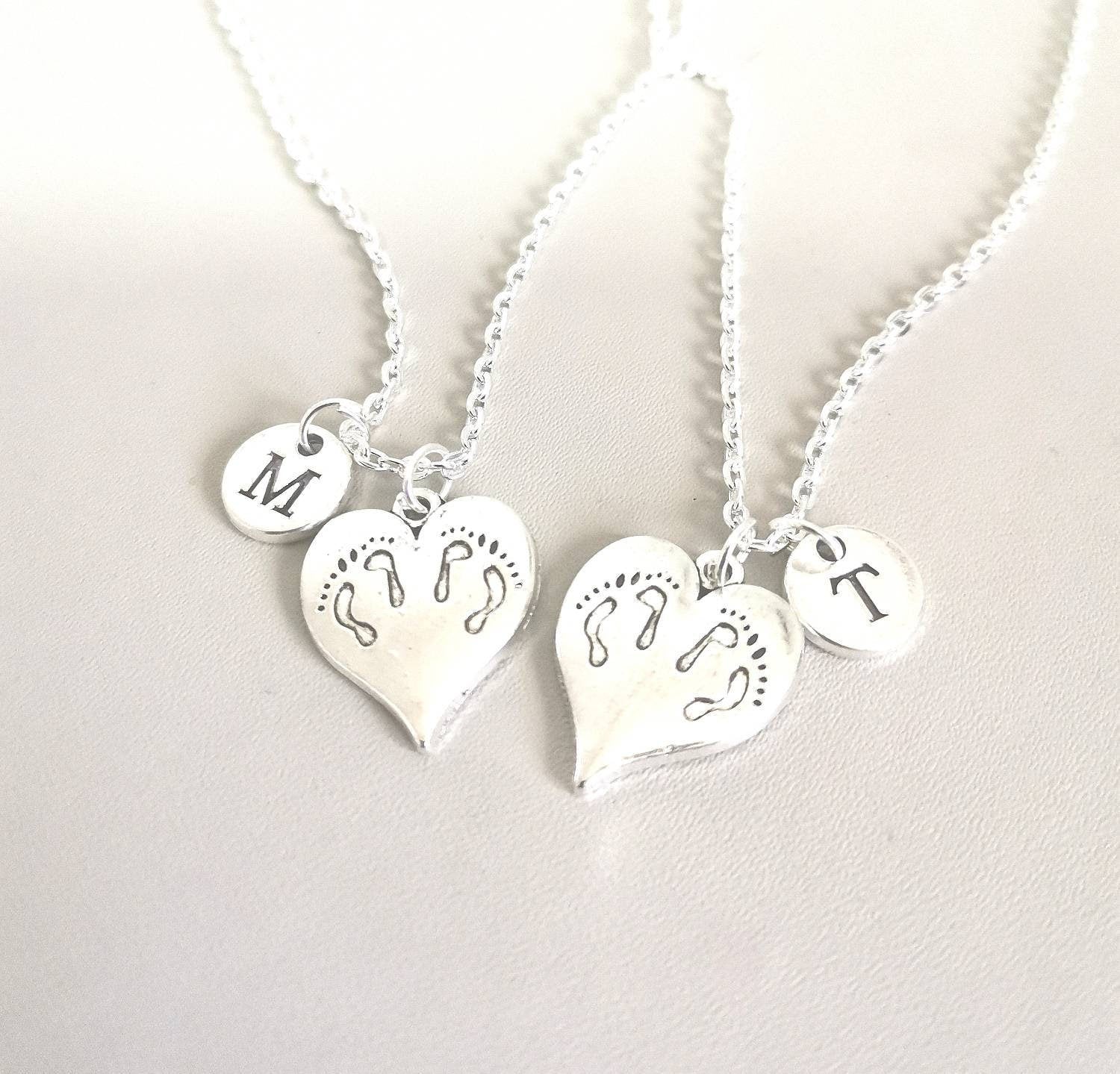 Twins Necklace Set, Twins Necklace, Twins Jewelry, Gifts For Twins, Twin Sisters, Twin Gifts, Sisters, Matching Gifts For Twins, BFF, Friend