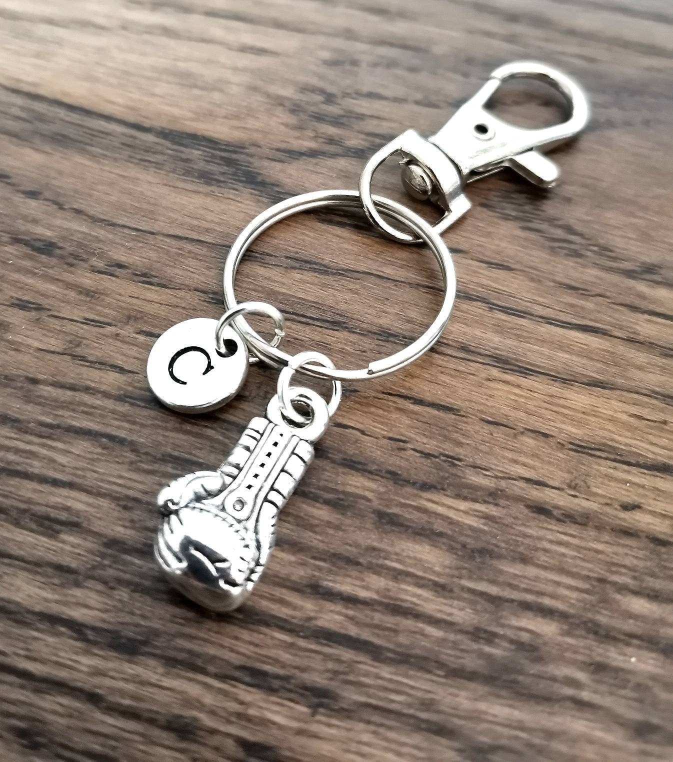 Boyfriend keyring, Boyfriend Gift, Boxing gift, Boxing Glove keychain, Gift for him, Fitness gift, Fitness lover, Gym, Unique gifts, initial