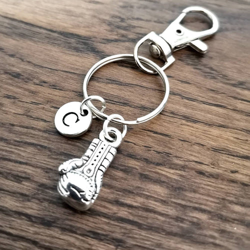 Boyfriend keyring, Boyfriend Gift, Boxing gift, Boxing Glove keychain, Gift for him, Fitness gift, Fitness lover, Gym, Unique gifts, initial