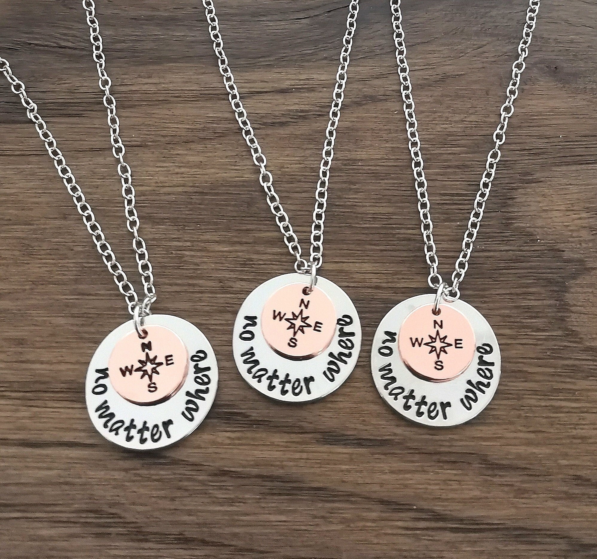 Best Friend Necklace for 3, Friendship necklace for 3, 3 best friend necklace, 3 Way Friendship necklace, 3 person, Three way, Bff, Sisters