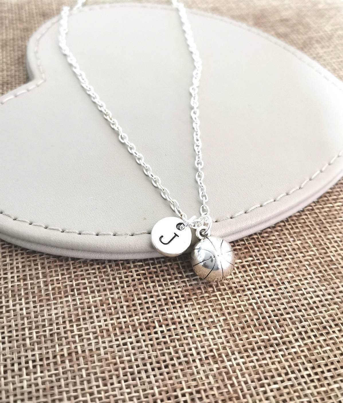 Basketball gifts, Basketball Necklace, Sports Necklace, Basket ball Gift, Basketball Jewelry, Basketball Charm, Sports, Ball, Sports fan