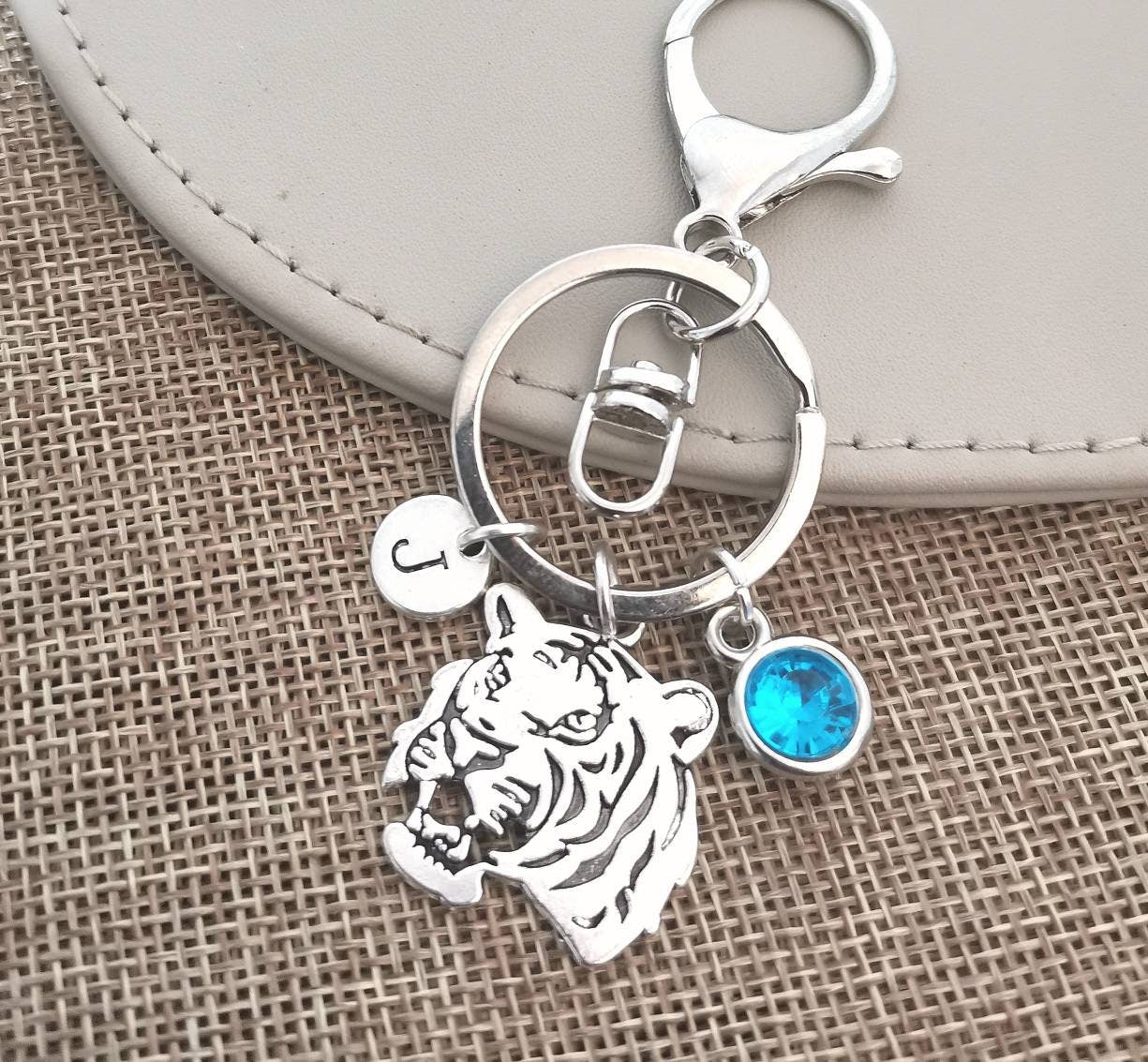 Tiger gift, tiger Keyring,  animal Keyring, tiger pendent, tiger jewellery, tiger gifts, animal gifts, big charm, fashion,  trendy