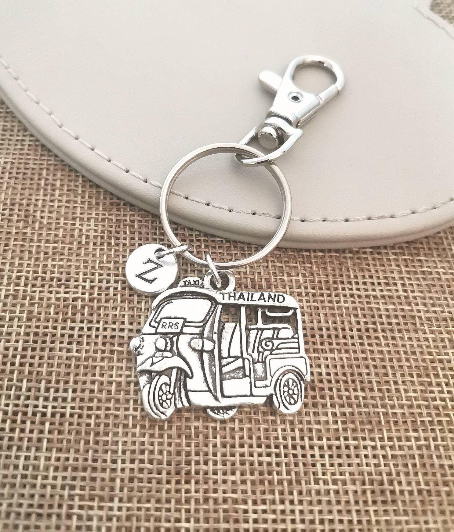 Thailand Gift, Tuk Tuk Gift, Tuk Tuk Keychain, Personalized Thai Gift, Tuk Tuk Keyring, Bangkok, Traveller, Rickshaw, Taxi, Thai, Cool, Fun