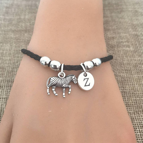 Zebra Bracelet, Personalized Zebra Gift, Zebra Charm Gift, Zebra Jewelry, Zebra Lover,  Birthday Gift, Boyfriend Gift, Animal, Wild Animal